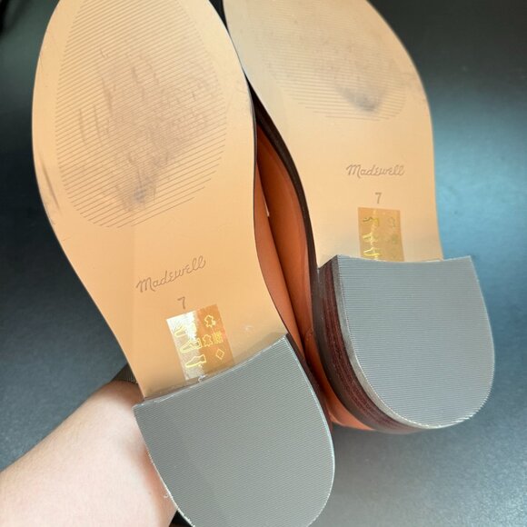 Madewell Women's Leather Loafers in Rust Brown - Picture 4 of 5